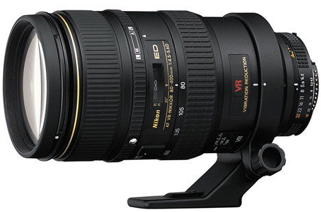 Nikkor 80-400mm f/4.5-5.6G ED VR Lens